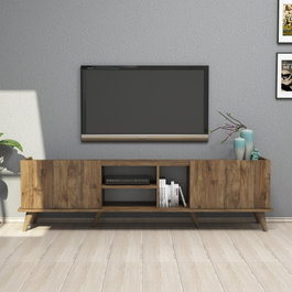 Hanah Home Elegante 1310 Soporte para TV Nogal